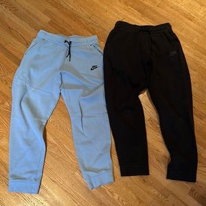 Two pairs Nike Boys XL Tech Fleece sweatpants